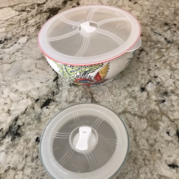 Beautiful bowl/ storage set microwave and dishwasher safe - Picture 2 of 4